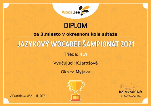 Okresné kolo Wocabee Okresné kolo Wocabee