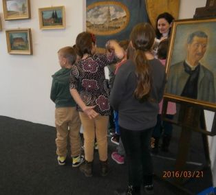 Návšteva výstavy Štefana Bednára