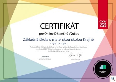 certifikat skola covid