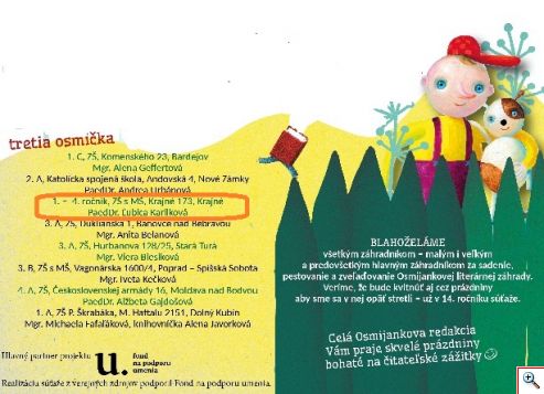 Vyhodnotenie 13.ročníka celoslovenskej čitateľskej súťaže