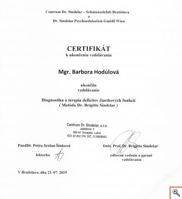 Osvedcenie o absolvovaní